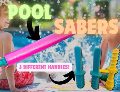 POOL-SABERS *Kid Safe* Pool Noodle Swords!