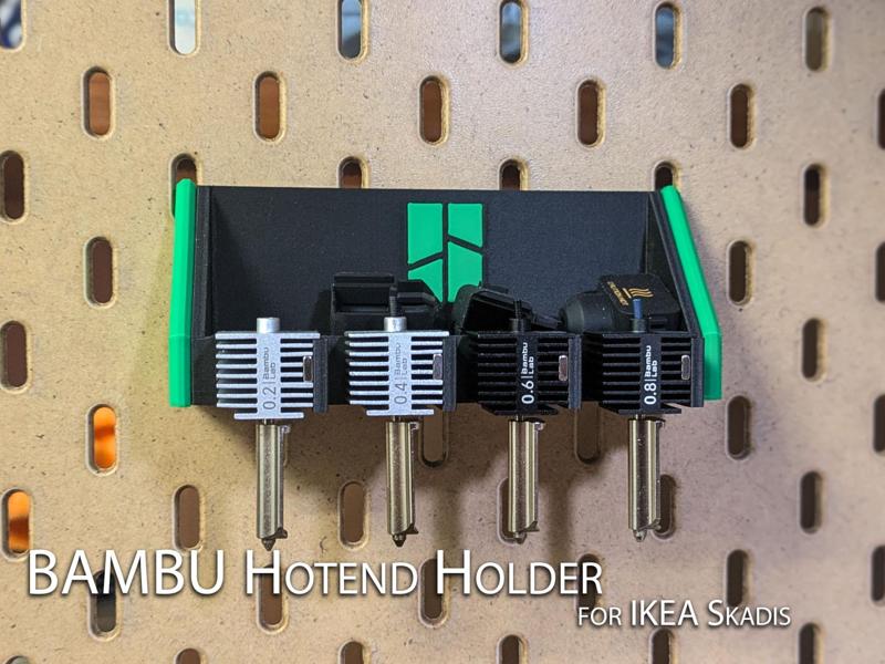Bambu hotend holder for IKEA Skadis (A1 - A1Mini)