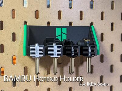 Bambu hotend holder for IKEA Skadis (A1 - A1Mini)