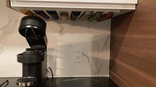 Nespresso Vertuo undercabinet capsule holder
