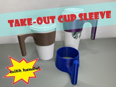 Take-Out Cup Sleeve w/Handle