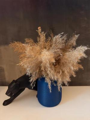 Homevase loft-style vase with a geometric texture.   