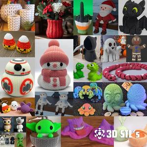 Knitted STL Bundle 3D Print Models   