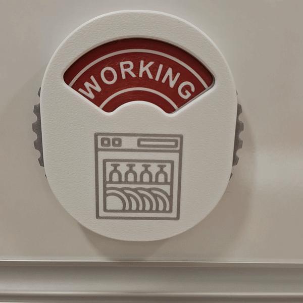 Rotating Dishwasher Status Indicator - 3 states