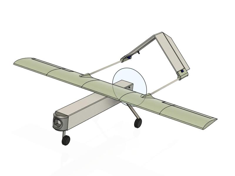 RQ71 pusher drone plane