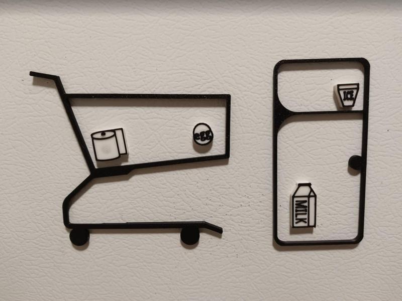Grocery List Fridge Magnets