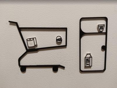 Grocery List Fridge Magnets