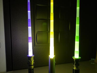 Collapsible Light Saber Blade (Collapsible Sword TPU64D) & Light Source Adaptor
