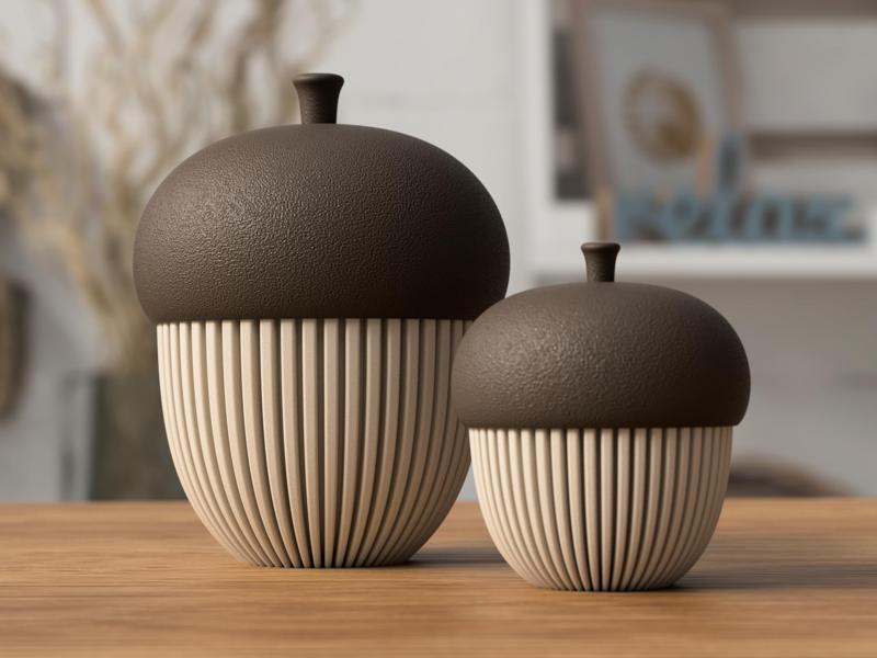 Acorn container decoration (tealight compatible)