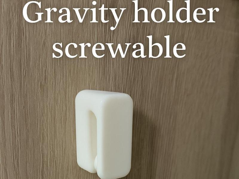 Gravity dish towel holder screwable
