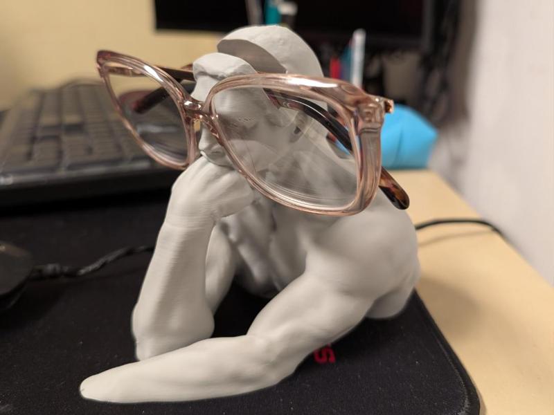 The Thinker Glasses Holder