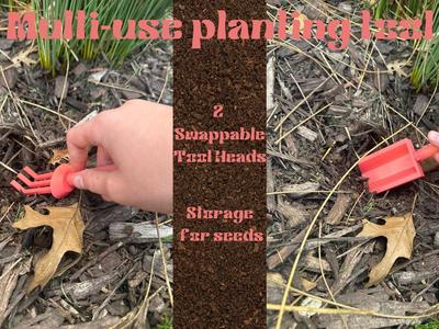 Multi-use Garden and Planting Tool