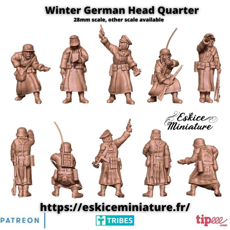 Winter German head quarter - 28mm