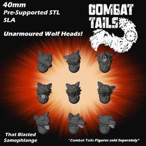 Combat Tails - Mammal Trooper Unarmoured Canine heads.