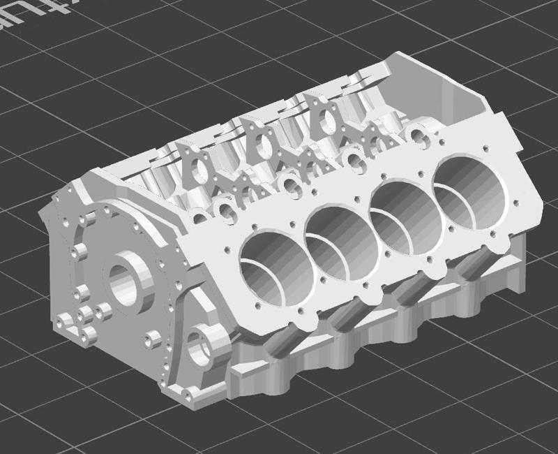 V8 Engine Block