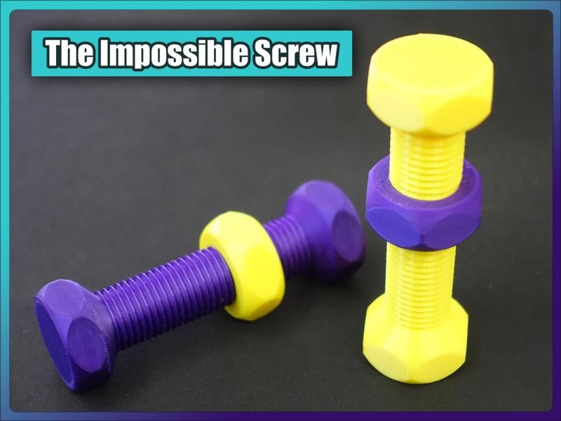 The Impossible Screw - Fidget Toy (for Children 18+ months and Young-at-Heart Adults)