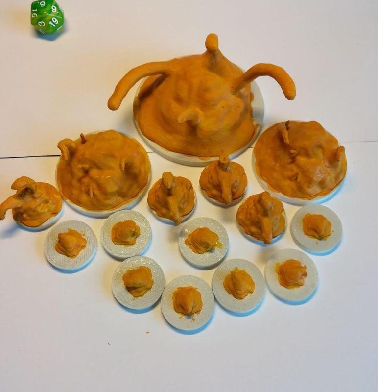 Ochre Jelly Ooze - 28mm D&D mini