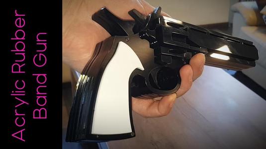 Acrylic Glass Rubber Band Gun