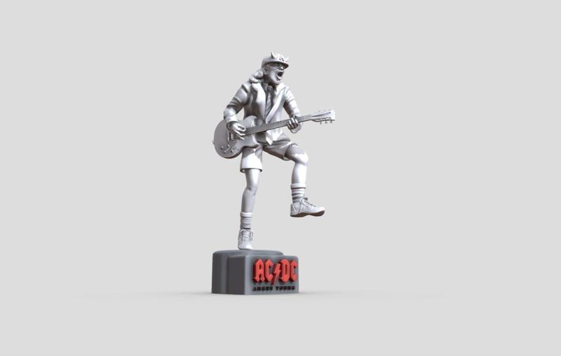 Angus Young - ACDC 3D Printable