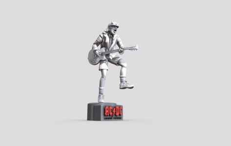 Angus Young - ACDC 3D Printable