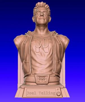 3D Printing Nerd - Joel Telling bust   