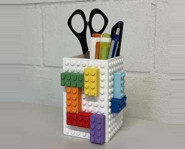 Brick-Penholder (one-piece assembly)