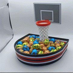 Basketball Court Rubbish Bin - Easter Edition
