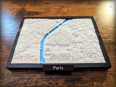 Paris France 3D Miniature