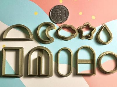 useful polymer clay cutter set - 10 pcs