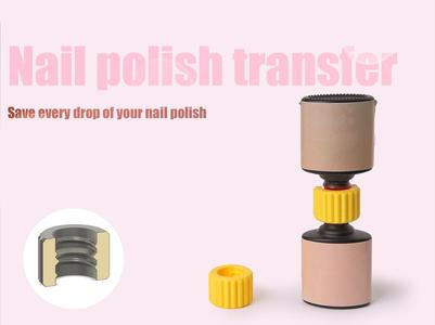 Nail polish transfer cap