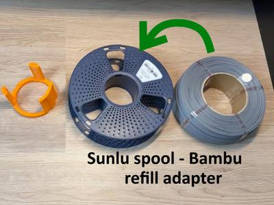 Ultimate Sunlu spool Bambu refill adapter