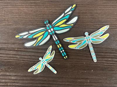 Dragonfly -  Multicoloured  Ornament 