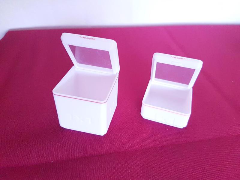 Gridfinity Bin with Transparent Lid, 1x1, 3U - 6U