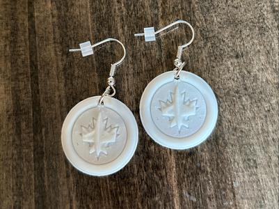 Winnipeg Jets Whiteout Earrings