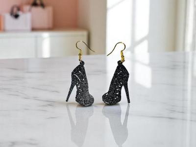 Women shoes earrings
