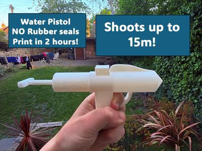 Jolt Water Pistol fully printed A1 mini 15m range!