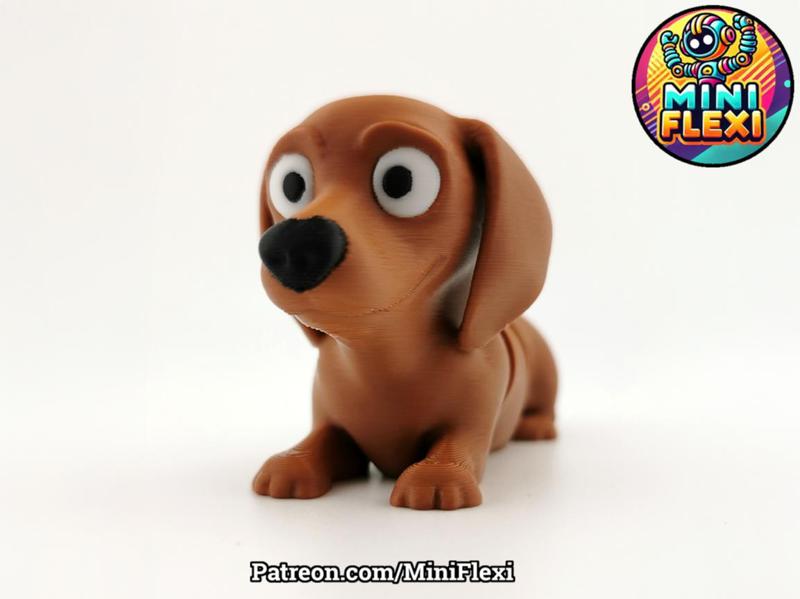 Mini Flexi Dachshund - No Support Articulated