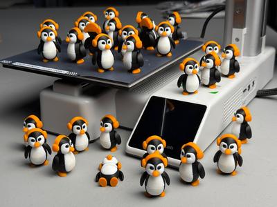 Music lover Pinguin