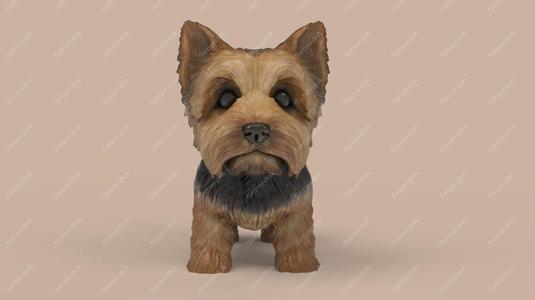 Cute Puppy Yorkshire Terrier STL and VRML