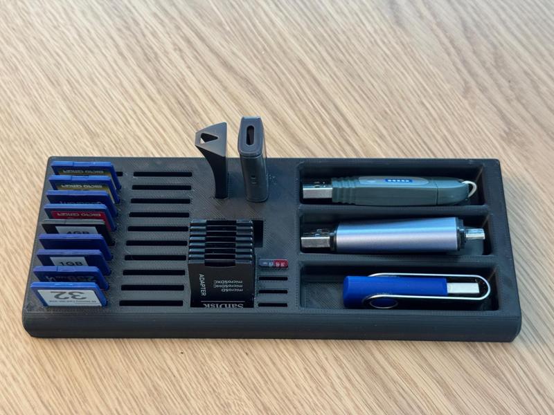 Desk SD - Micro SD - USB Organizer