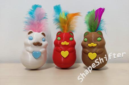 Roly poly chipmunk toy