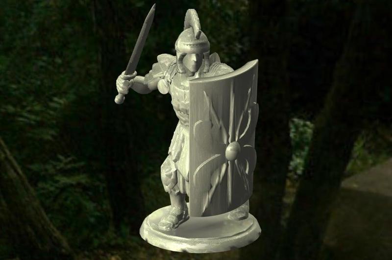 Roman Legionnaire (See Description!) -  Fighting Position - Gladius and Scutum (Sword and Shield)