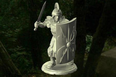 Roman Legionnaire (See Description!) -  Fighting Position - Gladius and Scutum (Sword and Shield)