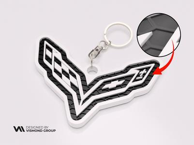 Chevrolet Corvette Keychain