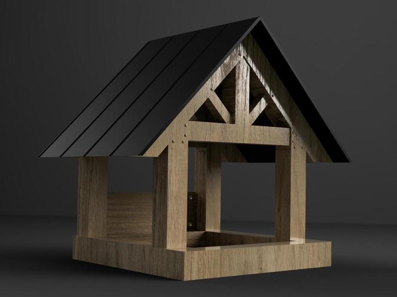 Cabin Style Bird House