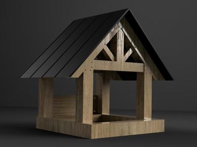 Cabin Style Bird House