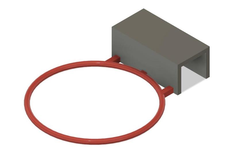 Basketball Hoop door mounted for 45, 40, 35mm Doors