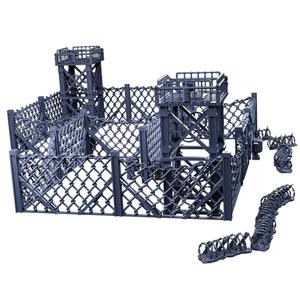 Industrial Chain Link Fences And Watch Towers For Sci Fi/Industrial Tabletop Terrain And Dioramas