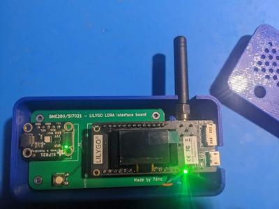 Box for ESP32 lilygo LoRa museum monitor