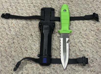 Blue Tang SCUBA Dive Knife Handle Replacement